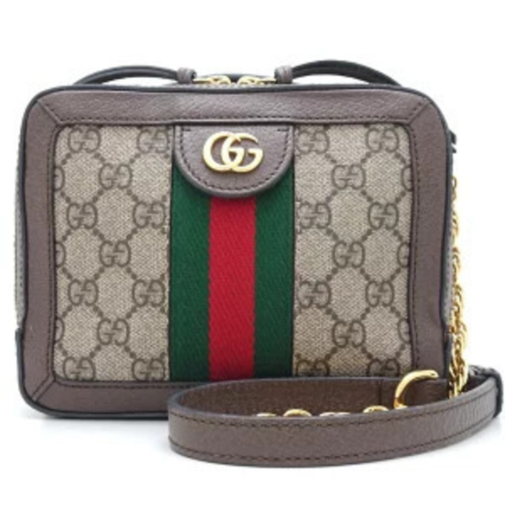 Gucci Canvas Shoulder Brown Supreme Crossbody GG Bag - Picture 9 of 9